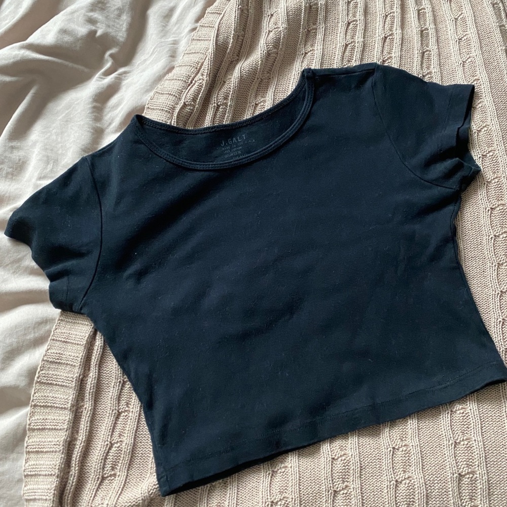 *VERY RARE* JOHN GALT ORIGINAL BLACK SUPER CROPPED